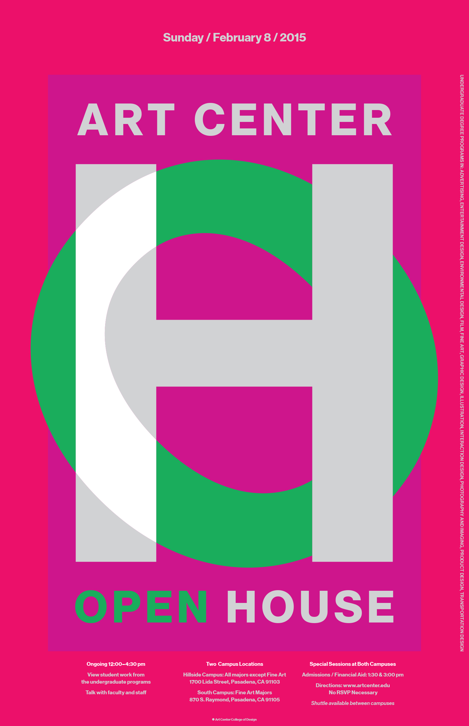 Art Center Open House Poster