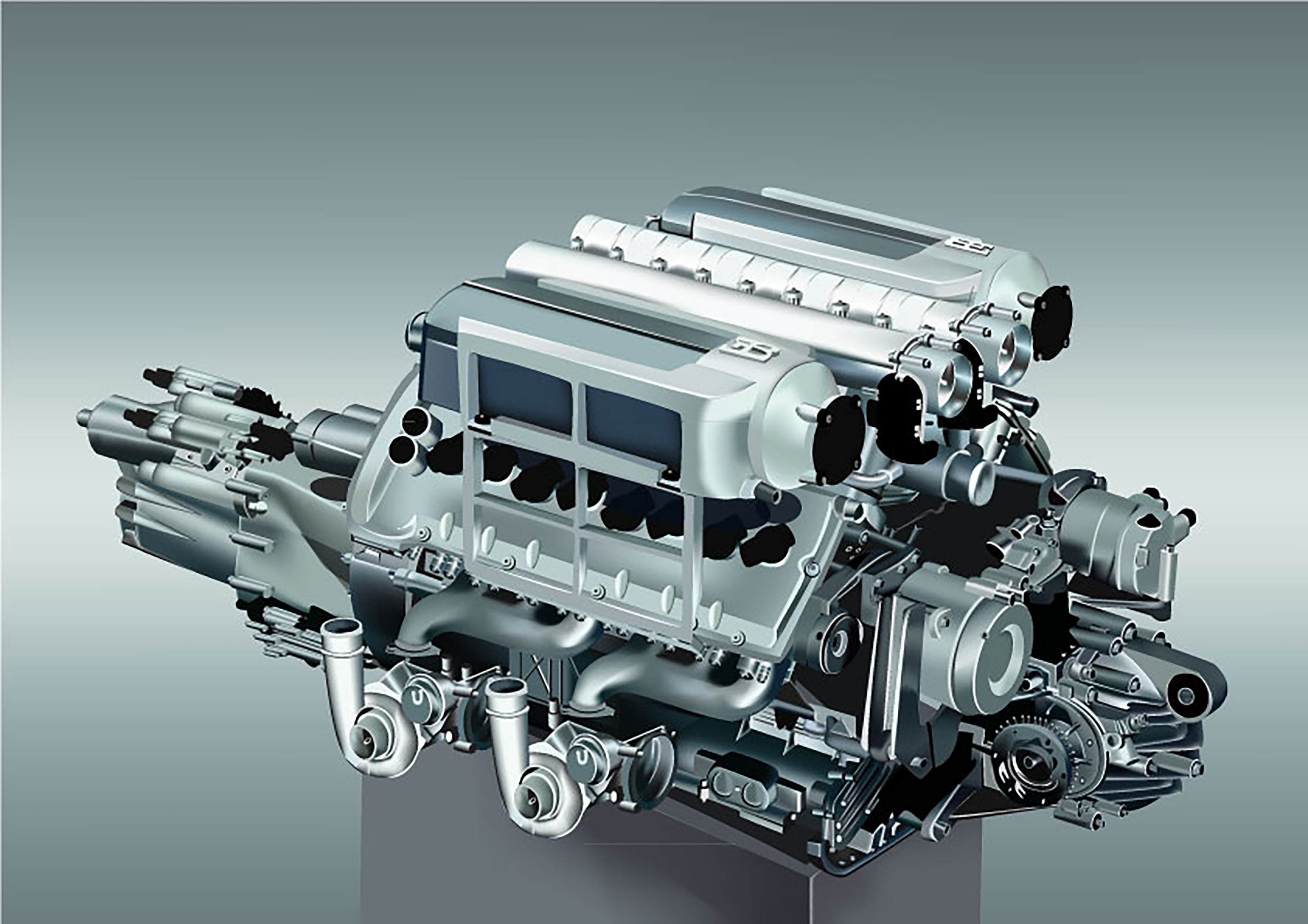 Bugatti Veyron W 16 Engine