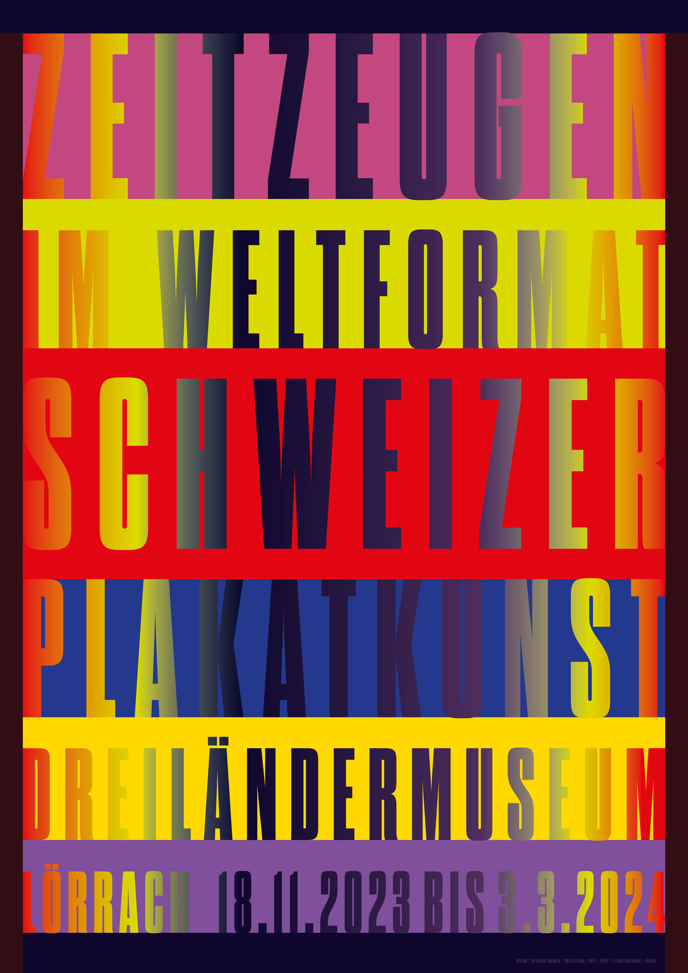 Zeitzeugen, Schweizer Plakate im Weltformat, Swiss Poster Exhibition, Posters from 1940 till today